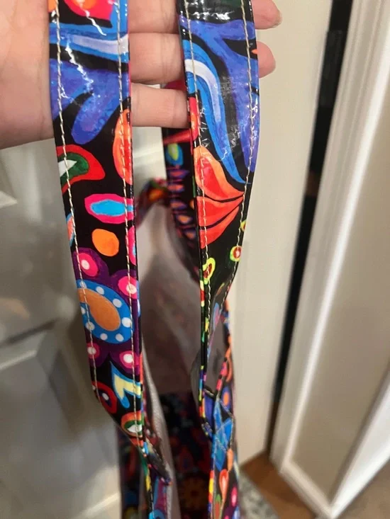 Consuela Black Multicolor Floral Paisley Tote - Picture 11 of 12